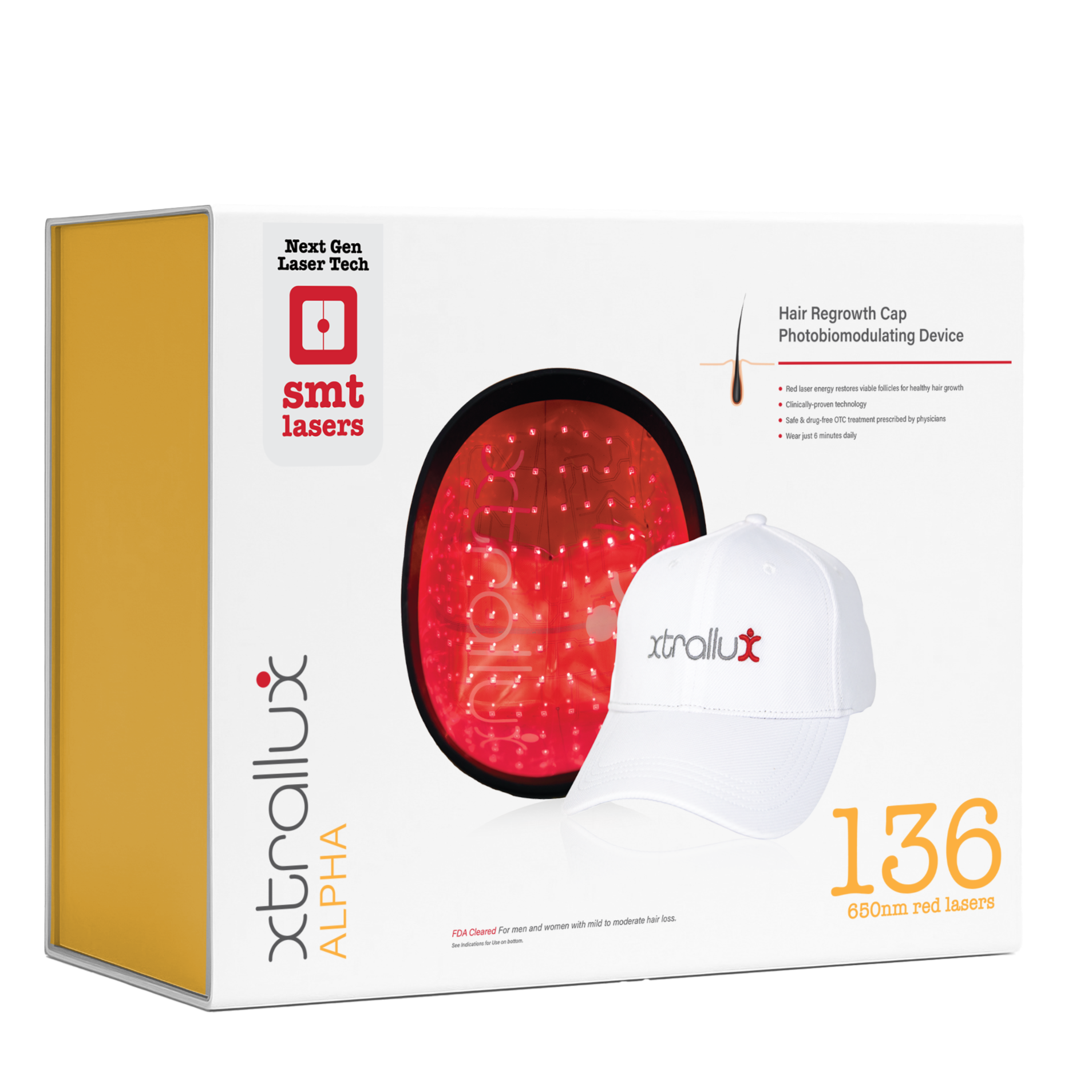 Xtrallux Alpha (136) Hair Regrowth Laser Cap