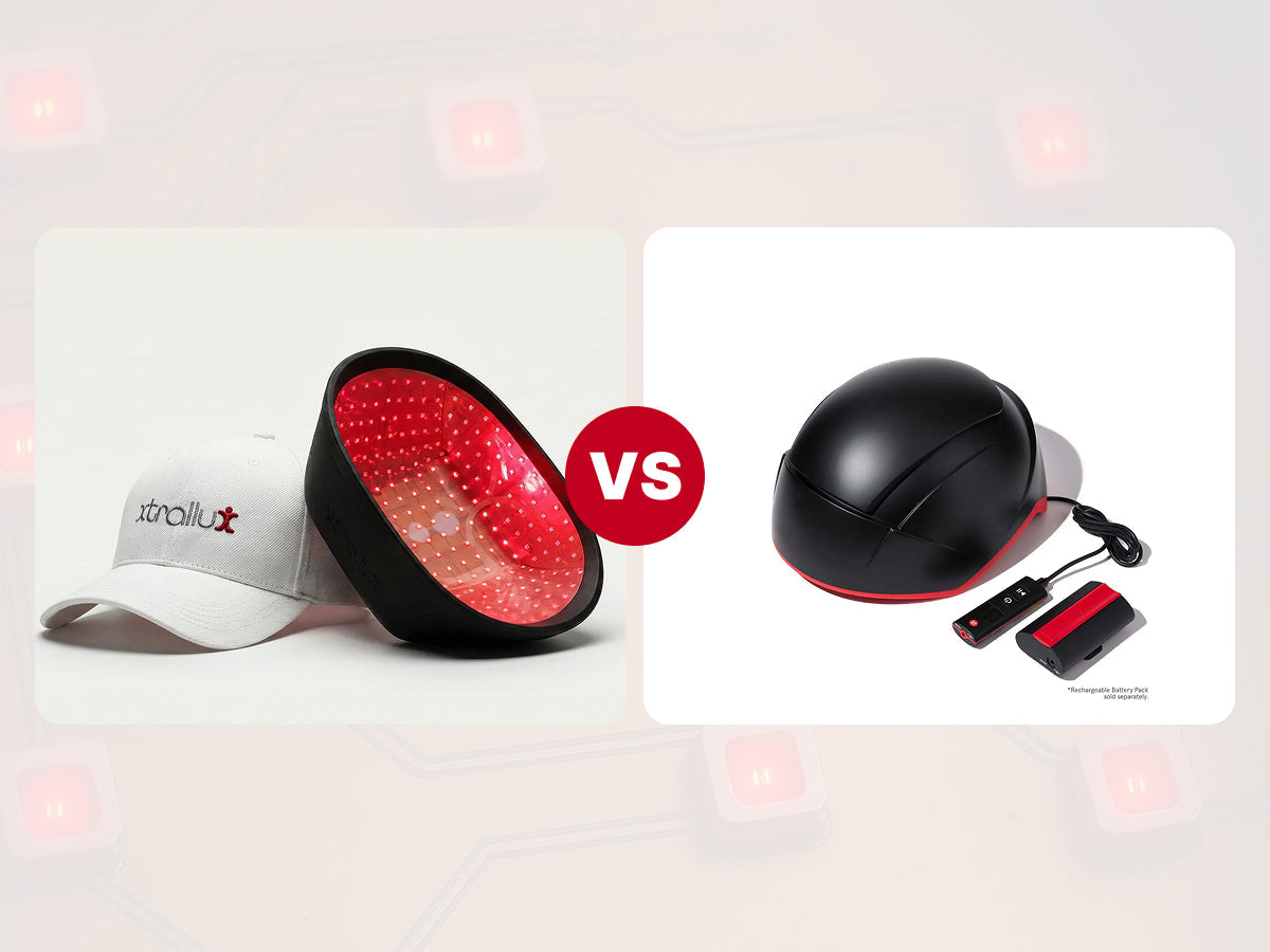 Laser Cap vs. LED Helmet for Hair Regrowth: Why Xtrallux Outperforms iRestore